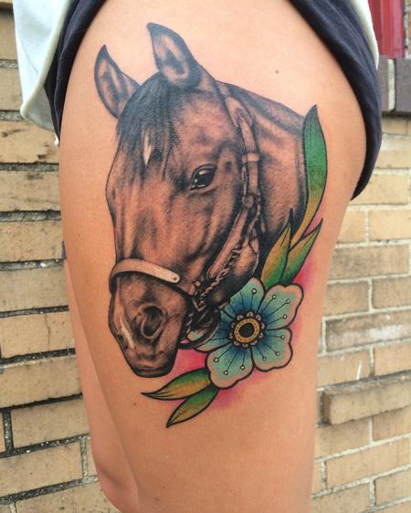 Chad Leever - Horse with flower