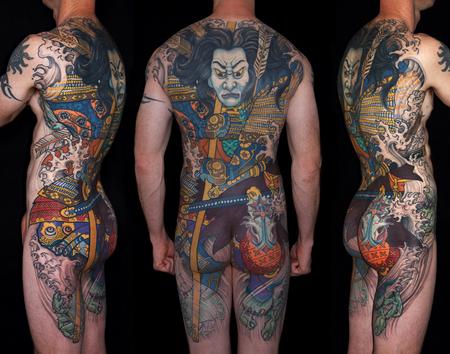 Tattoos - Tairano Tomomori Japanese back piece - 129170