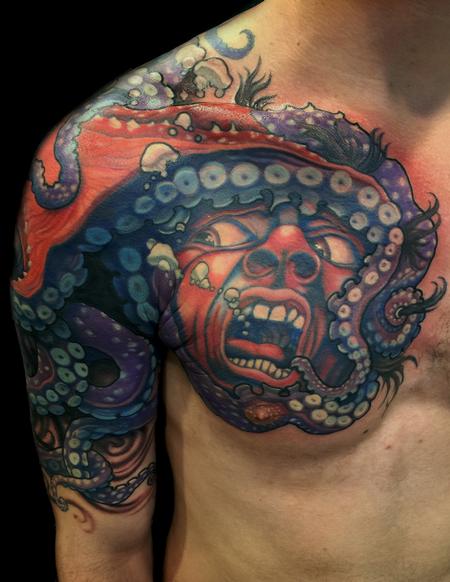 Tattoos - Crimson Octopus - 125167