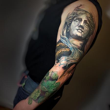 Tattoos - In Progress Beer Themed Sleeve - 125594