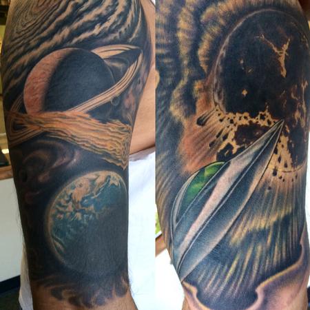 Edward Lott - Space half sleeve