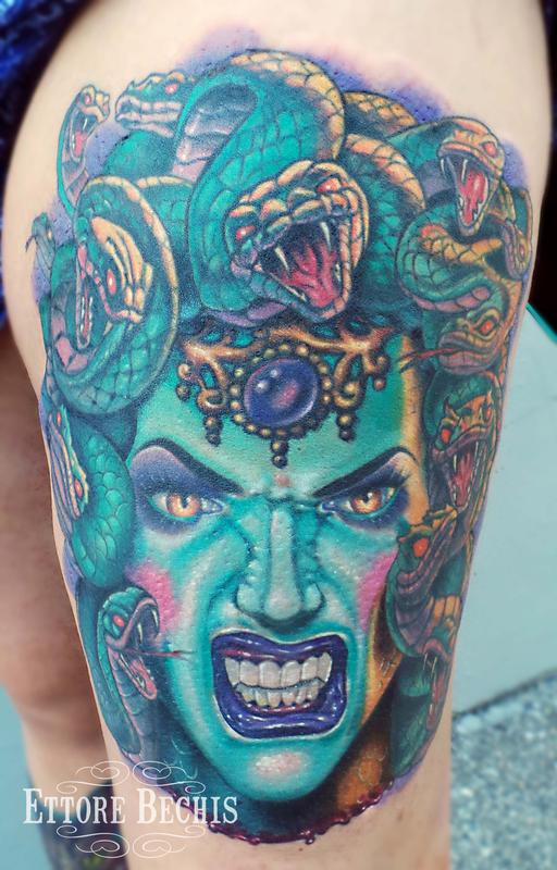 medusa tattoo by ettore bechis tattoonow medusa tattoo by ettore bechis tattoonow