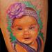 Tattoos - Color Baby Portrait Tattoo - 64913