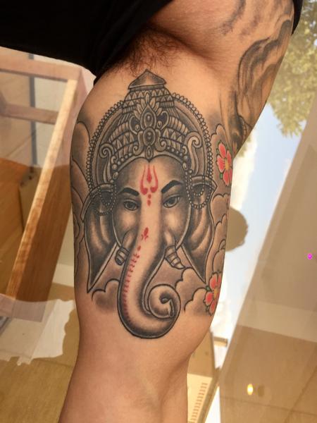 Tattoos - Ganesha————-all healed - 131939
