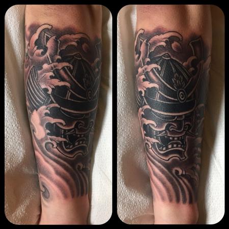 Tattoos - Forearm samurai tattoo - 131935