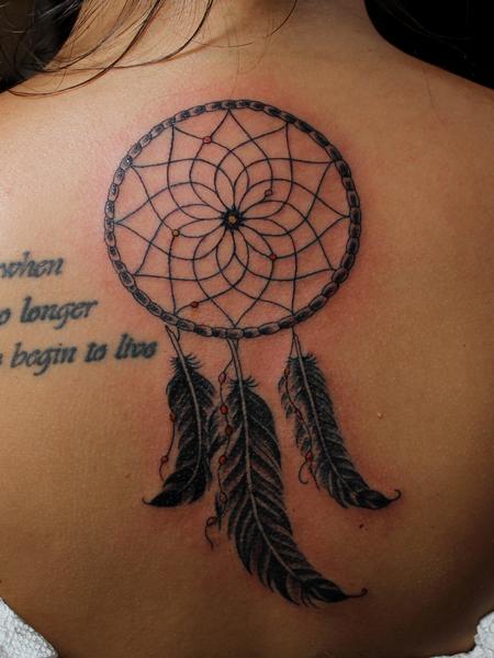 Tattoos - Dream-catcher with Feathers - 101291