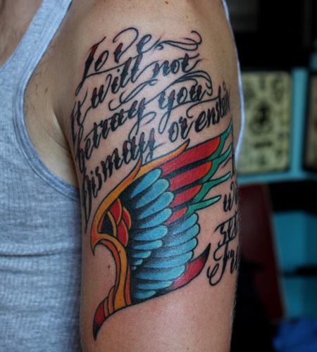 Tattoos - Love Lyrics with Wing - 101477