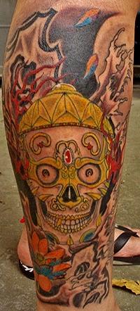 Tattoos - Golden Skull - 101048