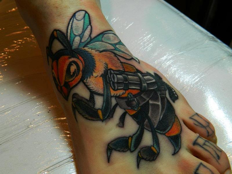 killer bee tattoo by james dean tattoonow killer bee tattoo by james dean tattoonow