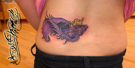Tattoos - Purple Beta Fish - 100705