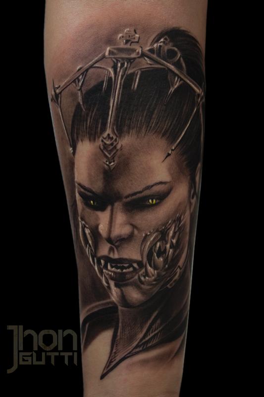 mileena mortal kombat x by jhon gutti tattoonow mileena mortal kombat x by jhon gutti tattoonow
