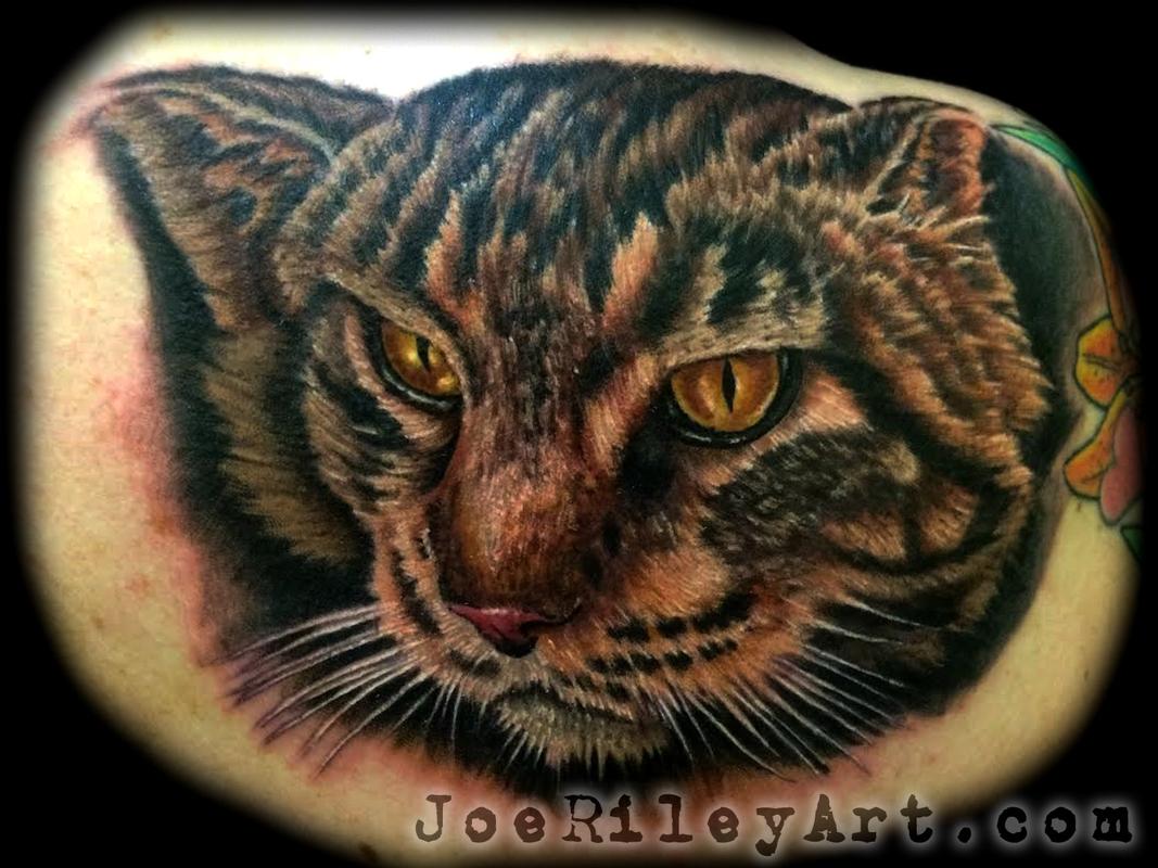 cat tattoo by joe riley tattoonow cat tattoo by joe riley tattoonow