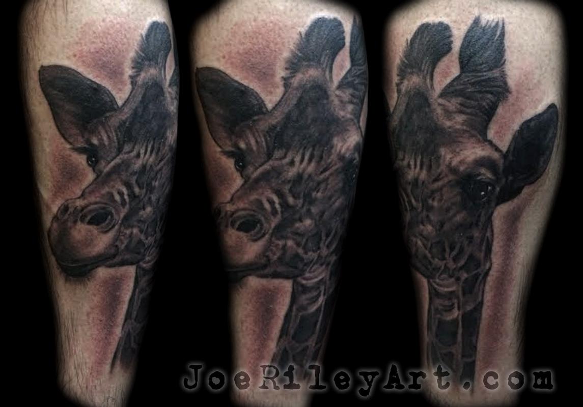 giraffe tattoo by joe riley tattoonow giraffe tattoo by joe riley tattoonow