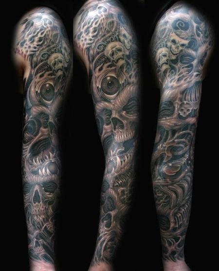 Skull Sleeve Tattoo