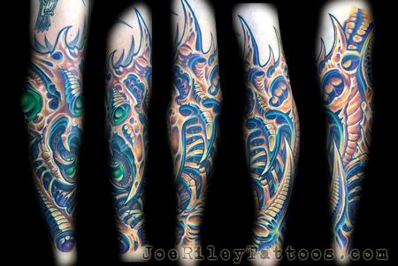 Joe Riley - Biomech Sleeve Tattoo