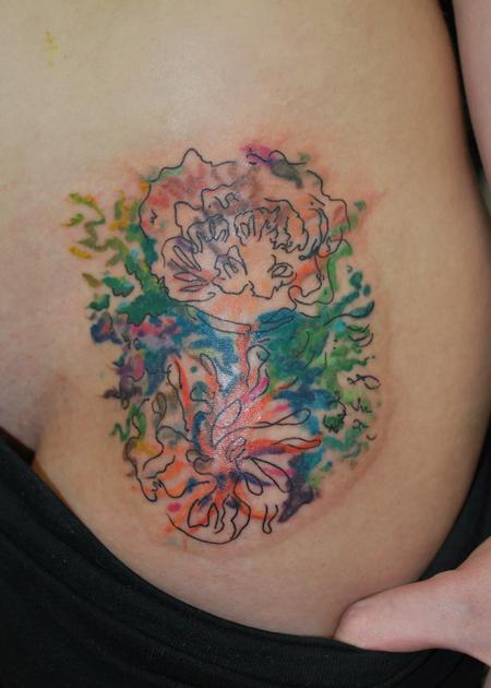 Tattoos - Abstract floral impressionism - 98672