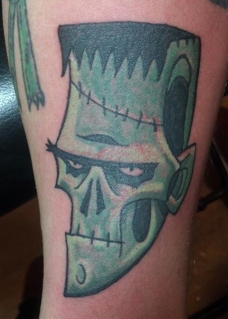 Tattoos - Cartoon Frankenstein's monster - 98734