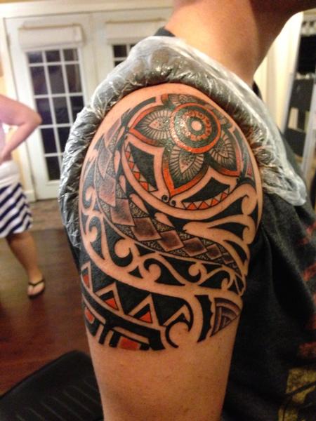 Tattoos - Poly styled Tribal by KR Rossi   Waikiki - 82892