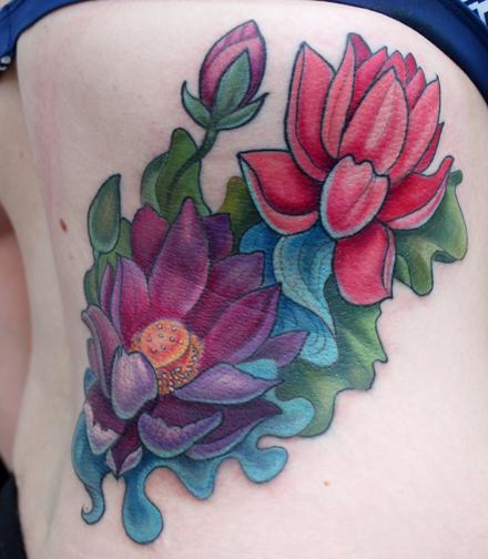 Katelyn Crane - Lotus tattoo