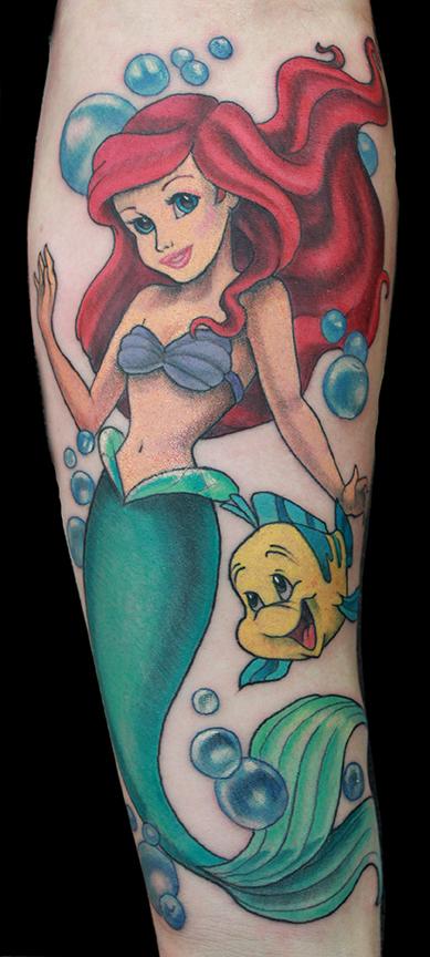 Katelyn Crane - The Little Mermaid tattoo