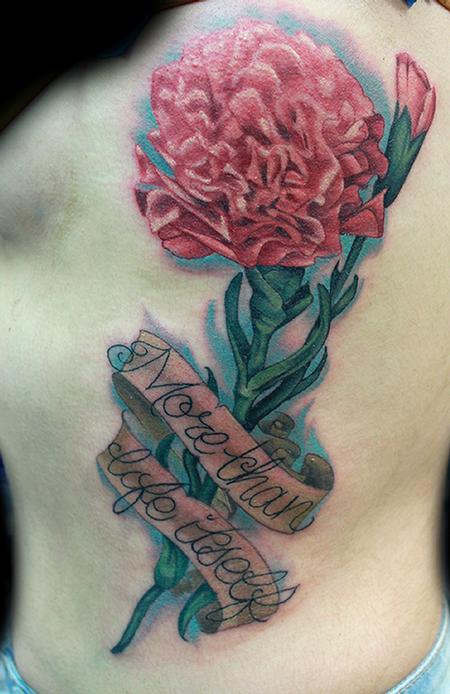 Carnation tattoo by Katelyn Crane : Tattoos