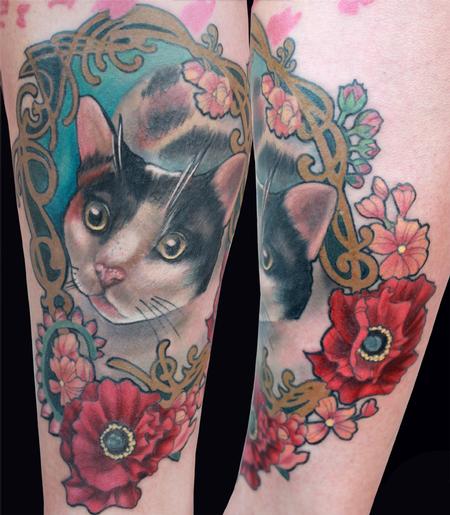 Katelyn Crane - Cat tattoo