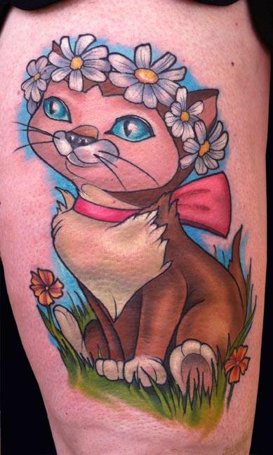 Katelyn Crane - Dinah Cat Tattoo