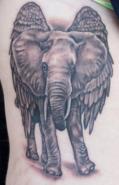 Katelyn Crane - Elephant tattoo