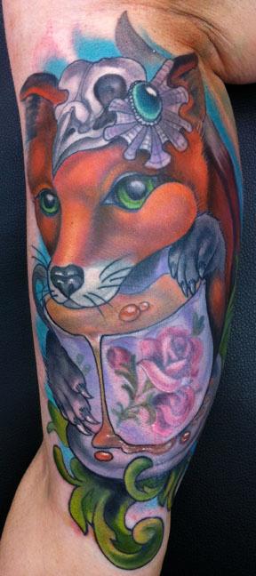 Katelyn Crane - Frankie the Fox tattoo
