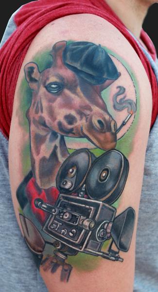 Katelyn Crane - The Directing Giraffe tattoo