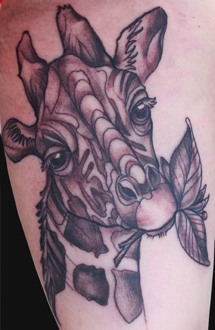 Katelyn Crane - Giraffe tattoo