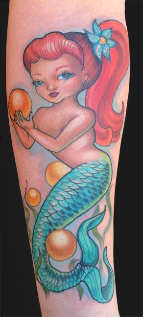 Katelyn Crane - Mermaid tattoo