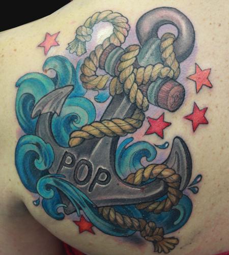 Katelyn Crane - Anchor tattoo