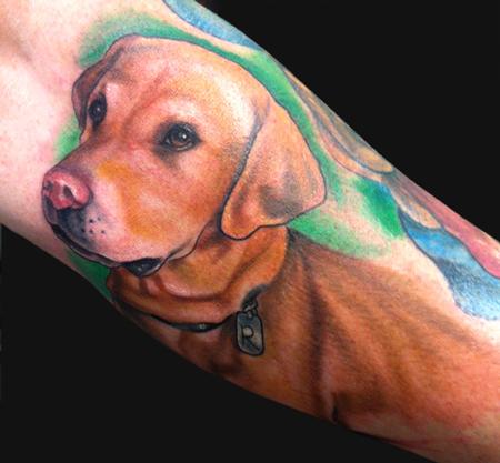 Katelyn Crane - Yellow Lab Tattoo