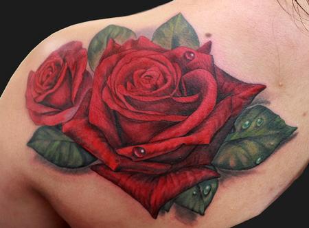 Katelyn Crane - Rose tattoo