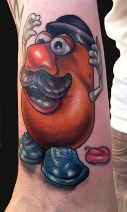 Katelyn Crane - Mr. Potato Head tattoo