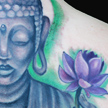 Tattoos - Buddha and Lotus Tattoo - 74000