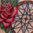 Tattoos - Dreamcatcher and rose tattoo - 92148