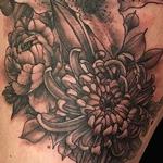 Tattoos - Black and Grey Flowers - 125230