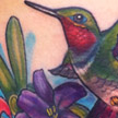 Tattoos - Hummingbird and Lily tattoo - 69069