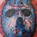 tattoo galleries/ - Color Jason Mask Tattoo