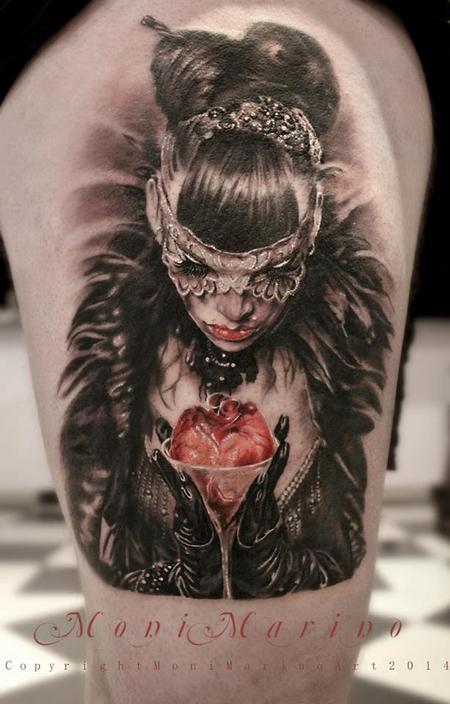 Tattoos - Masked Woman with Heart - 113705