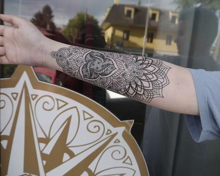 Obi - dotwork linework mandala tattoo 