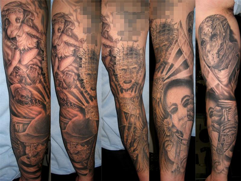 heaven and hell full sleeve tattoo designs pictures to pin on heaven and hell full sleeve tattoo designs pictures to pin on