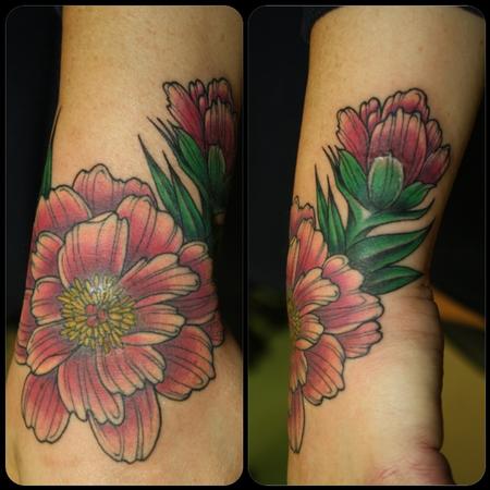 Tattoos - Peony flower Tattoo - 76873