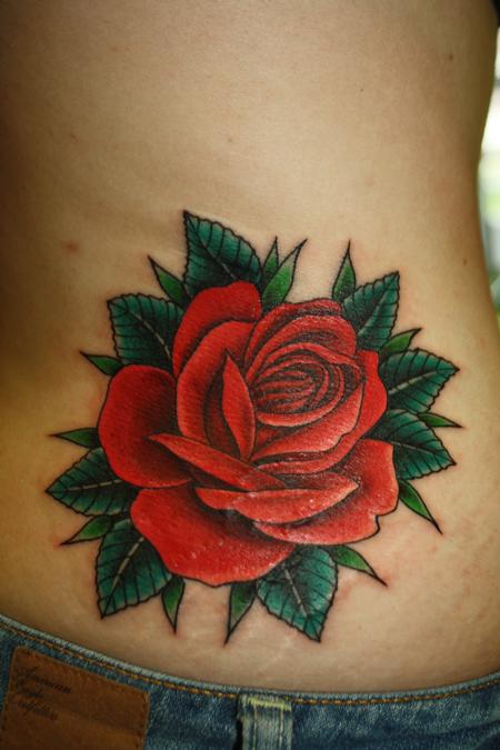 Tattoos - Red Rose - 76874