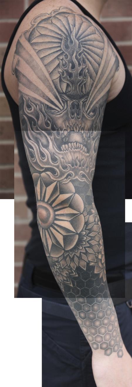 Tattoos - Geometric Pattern Sleeve  - 91138