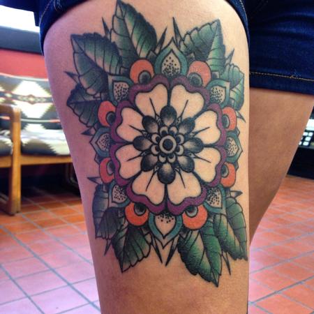 Tattoos - Mandala flower  - 100648
