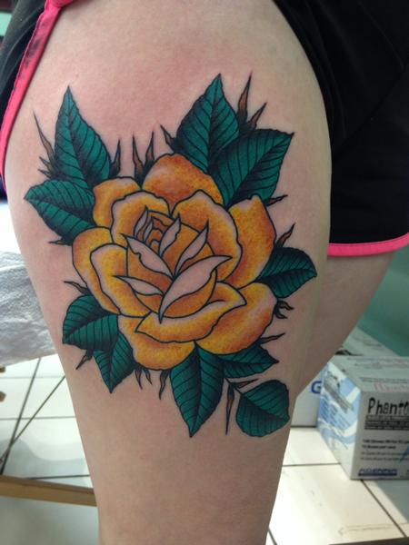 Tattoos - Yellow Rose of Texas  - 100649