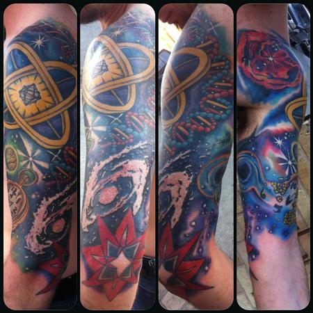 Tattoos - Space and Time come together - In progress - 73292